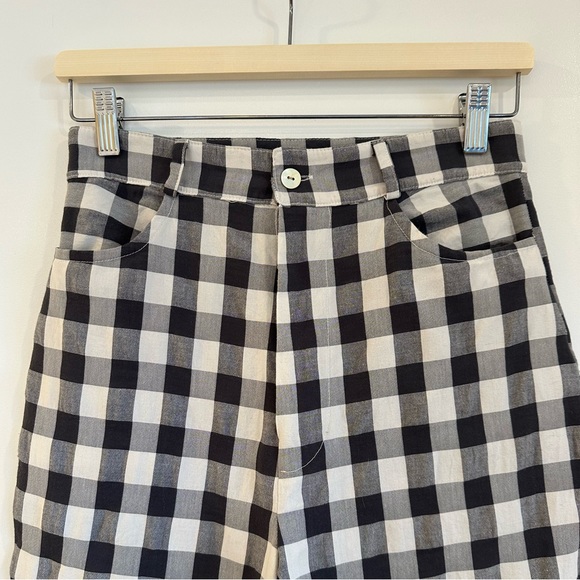 Aniela Parys Enoke Trousers Size Small Checkered Crop Pants - Picture 4 of 12